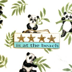 🏖 Wooden Hanging Starfish Beach Decor